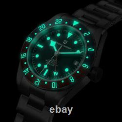 Pagani Design 1706 PD-1706 Black-blue Bezel Automatic BB58 GMT, Dual-time watch