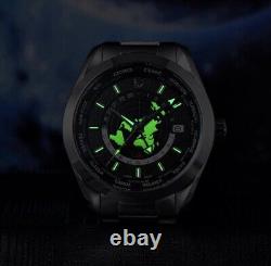 Pagani Design 1788 GMT Men's Automatic Watch Stainless Steel NH34 Waterproof