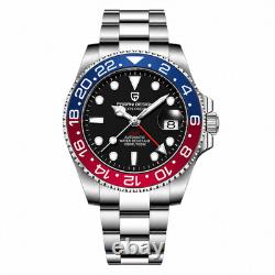 Pagani Design PD-1662 GMT Automatic Men's Watch Steel Jubilee V2 Pepsi