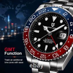 Pagani Design PD-1662 GMT Automatic Men's Watch Steel Jubilee V2 Pepsi