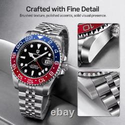 Pagani Design PD-1662 GMT Automatic Men's Watch Steel Jubilee V2 Pepsi