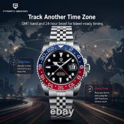 Pagani Design PD-1662 GMT Automatic Men's Watch Steel Jubilee V2 Pepsi
