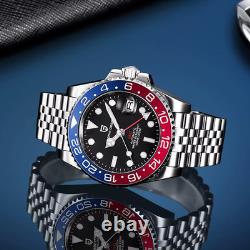 Pagani Design PD-1662 GMT Automatic Men's Watch Steel Jubilee V2 Pepsi