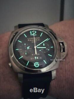 Panerai Luminor 1950 Chrono Monopulsante 8-Days GMT Titanium Manual PAM311