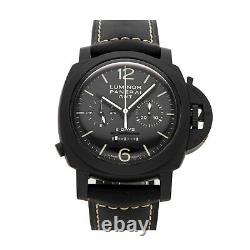 Panerai Luminor Chrono Monopulsante 8 Days GMT Manual Ceramic Mens Watch PAM 317