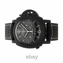 Panerai Luminor Chrono Monopulsante 8 Days GMT Manual Ceramic Mens Watch PAM 317