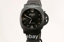 Panerai Luminor GMT Ceramica Tuttonero 3 Day P. 9001 Black Ceramic Watch PAM 438