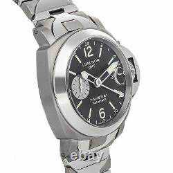 Panerai Luminor GMT Steel Titanium Auto 44mm Mens Watch Bracelet PAM 161