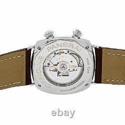 Panerai Radiomir GMT Auto 42mm Steel Mens Strap Watch Date PAM 184