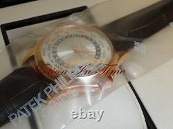 Patek Philippe 5130R World Time Rose Gold Factory Sealed UNWORN 100% Complete