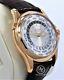 Patek Philippe World Time 5130R 18K Rose Gold Mechanical Silver Dial BOX/PAPERS