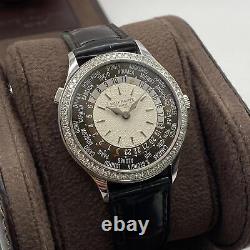 Patek Philippe World Time Complications 18K White Gold Automatic Watch 7130G-001