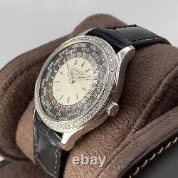 Patek Philippe World Time Complications 18K White Gold Automatic Watch 7130G-001