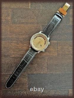 Paul Smith Masterpiece GMT World Time Watch Leather Band Map Backcase