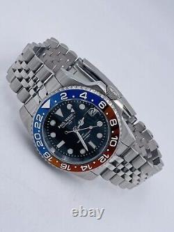 Paul Vermot GMT Automatic Ceramic Watch Pv2116BLRj/540 Super Discounted New