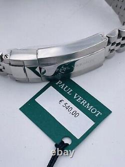 Paul Vermot GMT Automatic Ceramic Watch Pv2116BLRj/540 Super Discounted New