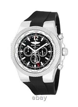 Pre-owned Breitling Bentley Gmt Chronograph Black Dial Watch A4736212/b919