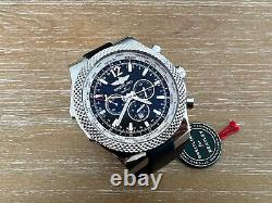 Pre-owned Breitling Bentley Gmt Chronograph Black Dial Watch A4736212/b919