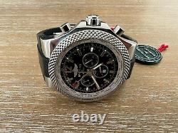 Pre-owned Breitling Bentley Gmt Chronograph Black Dial Watch A4736212/b919