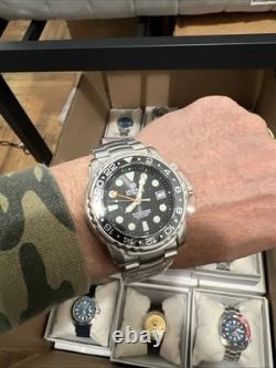 Pro Sea? Diver 1000m Gmt? Automatic Black Bezel Black Dial? (bns)