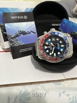 Pro Sea? Diver 1000m Gmt? Automatic Black Bezel Blue Dial? (bns)