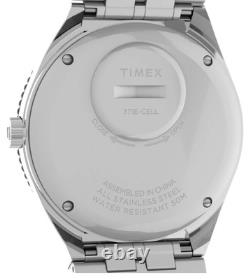 Q Timex GMT Stainless Steel Bracelet Watch Men's New TW2V38000VQ
