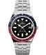 Q Timex GMT Swiss Movement Black/Red/Blue Stainless steel Watch TW2V38000 NWT