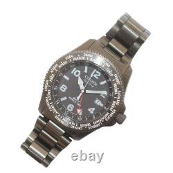 R2 Citizen Promaster Gmt World Time Eco Drive Watch Solar Date Round Gray B877-R