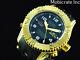 RARE Invicta Mens 50mm Sea Spider Ana-Digi GMT Alarm Chronograph Gold Tone Watch