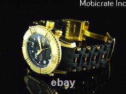 RARE Invicta Mens 50mm Sea Spider Ana-Digi GMT Alarm Chronograph Gold Tone Watch