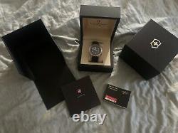 RARE Mens 42MM Victorinox Automatic 24832 Airboss MACH 5 GMT World Time Watch