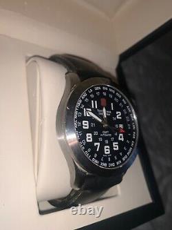 RARE Mens 42MM Victorinox Automatic 24832 Airboss MACH 5 GMT World Time Watch