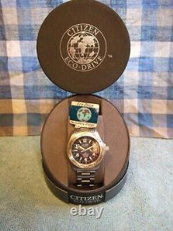 RARE NEW OS Men's Citizen Tough Eco-Drive GMT World Time TA B876-H23231 Watch