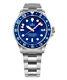 RATIO FreeDiver GMT Stainless Steel Blue Dial Automatic RTF053 200M Mens Watch