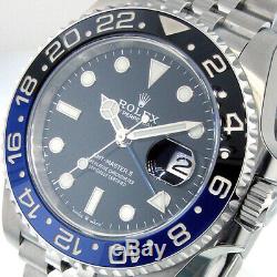 ROLEX GMT MASTER ll 126710BLNR BATMAN STEEL BLUE BLACK 126710 BLNR JUBILEE