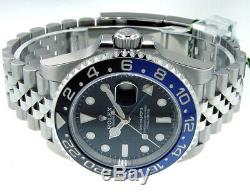 ROLEX GMT MASTER ll 126710BLNR BATMAN STEEL BLUE BLACK 126710 BLNR JUBILEE