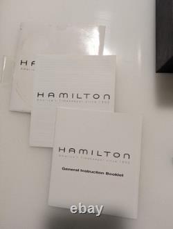 Rare Blue Dial Hamilton Khaki Navy GMT Automatic H776550 Men's Swiss Watch