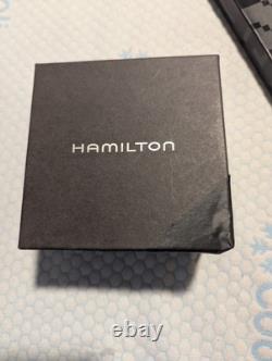Rare Blue Dial Hamilton Khaki Navy GMT Automatic H776550 Men's Swiss Watch
