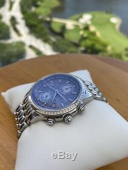 Rare CITIZEN Eco-Drive RC World Time GMT Chrono Diamond Bezel Ladies Watch H804