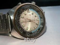 Rare Citizen 68-0516 World Time GMT Automatic 1970s everything is working