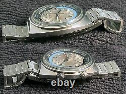 Rare Citizen 68-0516 World Time GMT Automatic Silver Dial 1970s working great