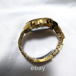 Rare ORIENT GMT World Time Automatic Watch Gold Overseas Model From Japan