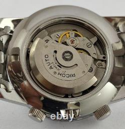 Rare Ricoh World Time GMT-61215A Automatic 21 Jew Fully Working Order Men Watch