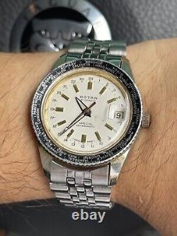 Rare Rotan Swiss Gmt Worldtime Question Ask Seller