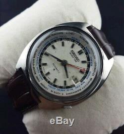 Rare Seiko gmt worldtime men's automatic working Japan wrist watch