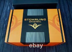 Rare Swiss Stuhrling GMT Coke Pepsi Mens Dive Watch NIB