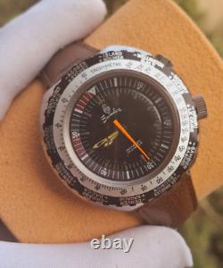 Rare Vintage SANDOZ GMT World Time Internal Rotating Bezel Compressor Watch