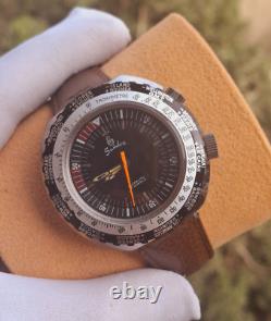 Rare Vintage SANDOZ GMT World Time Internal Rotating Bezel Compressor Watch