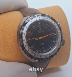Rare Vintage SANDOZ GMT World Time Internal Rotating Bezel Compressor Watch