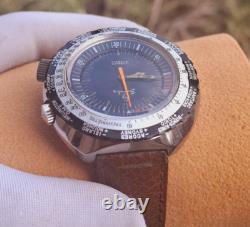 Rare Vintage SANDOZ GMT World Time Internal Rotating Bezel Compressor Watch